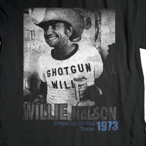 Willie Nelson Shotgun Willie Country Music Legend Graphic Concert Tour Tee 91 - Picture 2 of 5